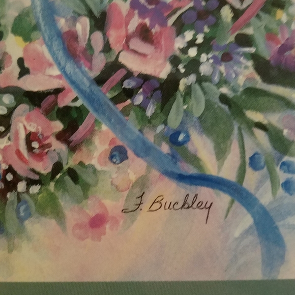 Vintage Home Interiors/Homco Angel on Heart Wreath - Picture 3 of 7